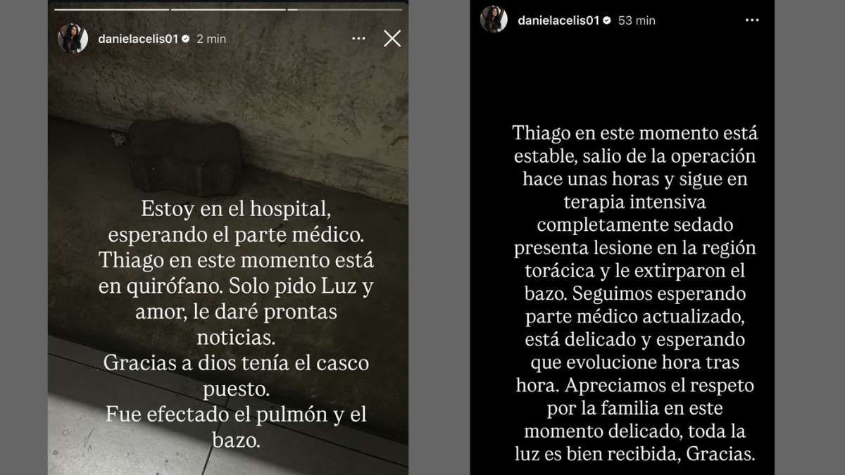 Thiago Medina fue operado de urgencia y sigue internado tras sufrir un accidente en moto. Thiago Medina fue operado de urgencia y sigue internado tras sufrir un accidente en moto. 