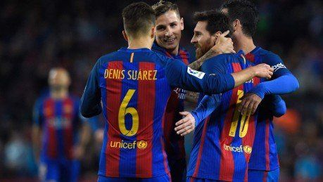 Barcelona goleó 7-1 al Osasuna con dos de Messi