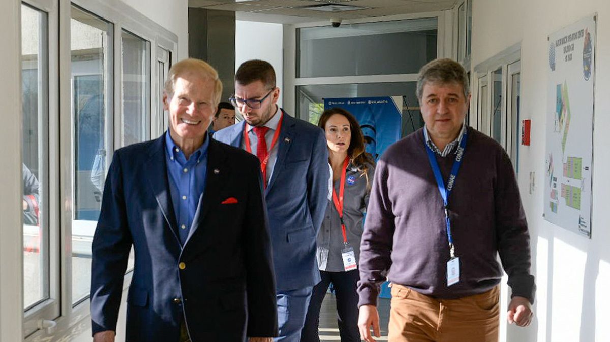 Bill Nelson recorrió las instalaciones más importantes de Argentina en materia espacial.
