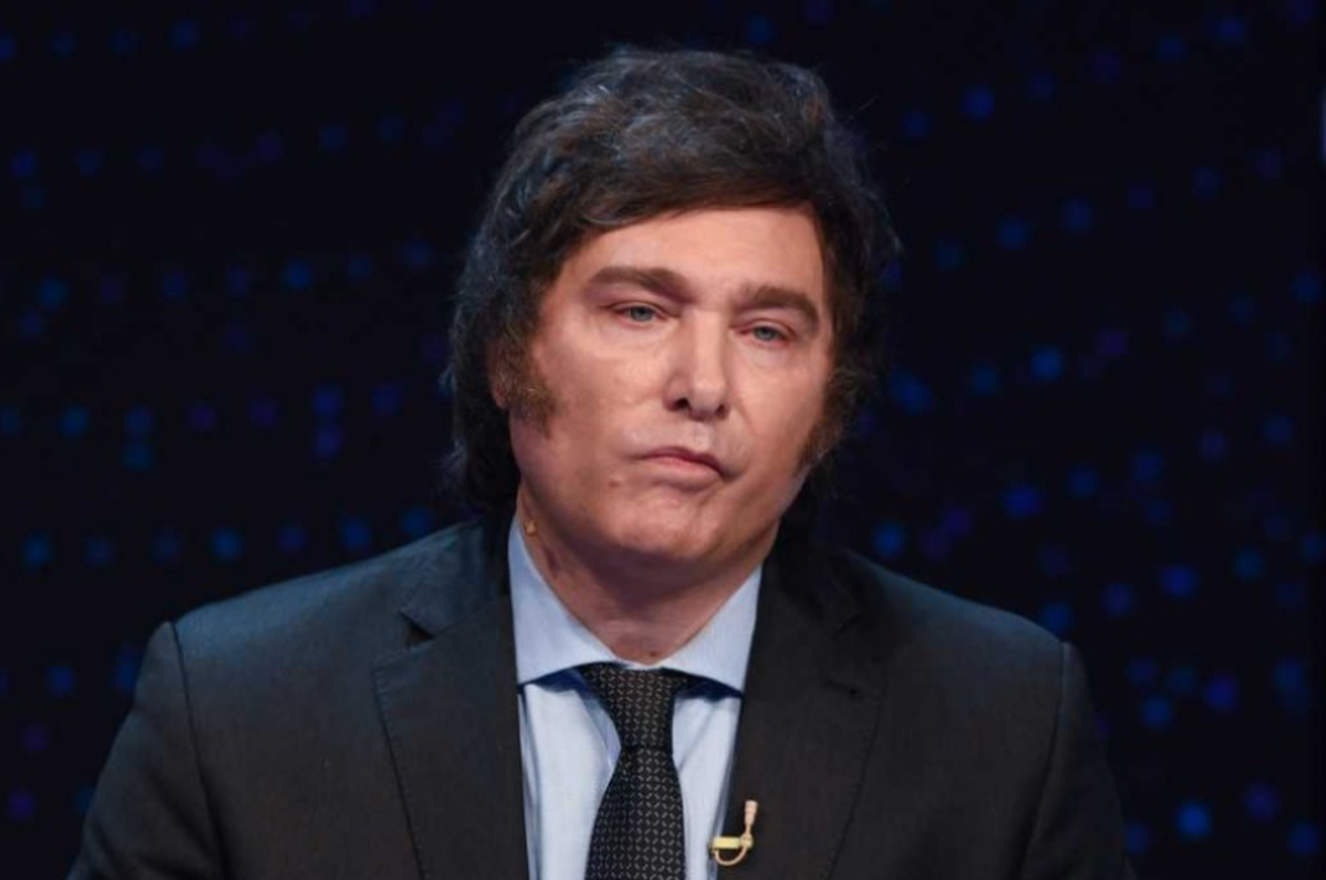 El candidato a presidente de La Libertad Avanza, Javier Milei, durante el debate presidencial. El candidato a presidente de La Libertad Avanza, Javier Milei, durante el debate presidencial.