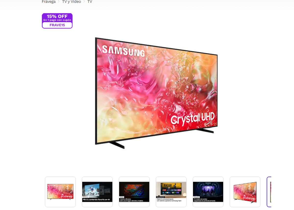 La pantalla de 65 pulgadas ofrece una resolución 4K, lo que garantiza imágenes súper definidas y llenas de detalles. La pantalla de 65 pulgadas ofrece una resolución 4K, lo que garantiza imágenes súper definidas y llenas de detalles.