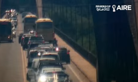 Un colectivo se quedó sobre el Puente Carretero, en la mano a Santa Fe.