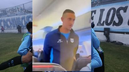 Un futbolista gritó 