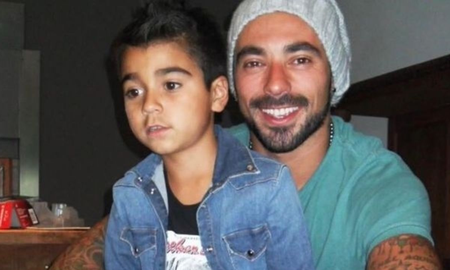 Así está Tomás, el único hijo del Pocho Lavezzi Así está Tomás, el único hijo del Pocho Lavezzi