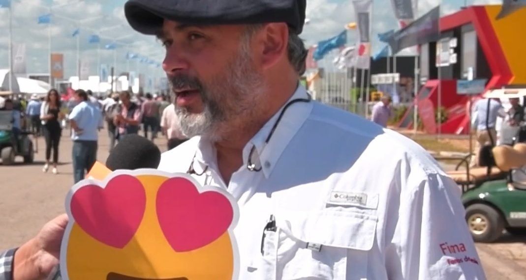 Marcelo Mc Grech del banco Galicia participó de los emojis del agro