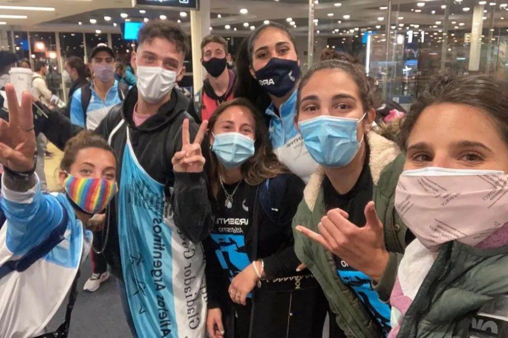 Santi Maratea acompañó a los jóvenes al Sudamericano.