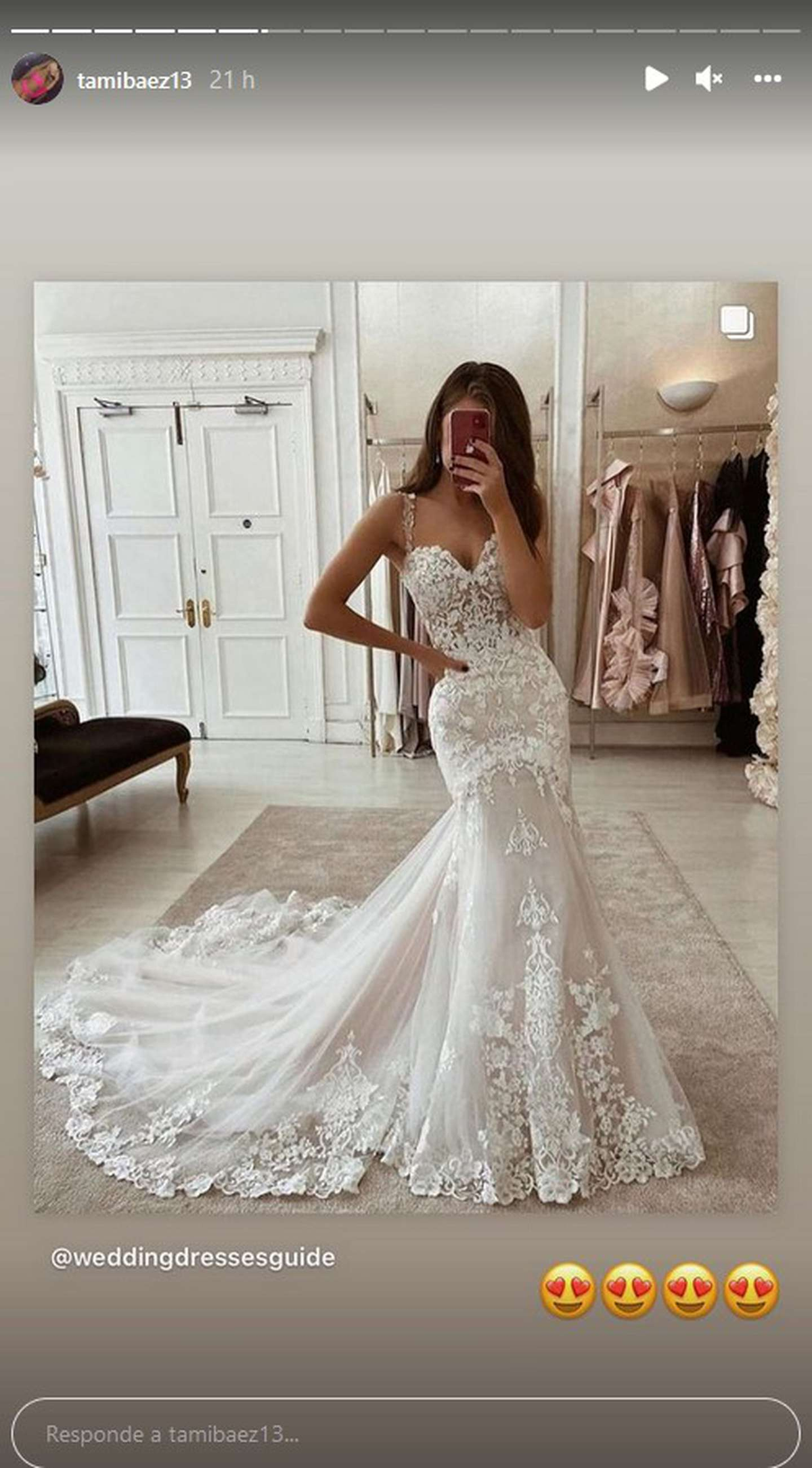 La novia de L-Gante subi&oacute; una foto que despert&oacute; rumores de casamiento.