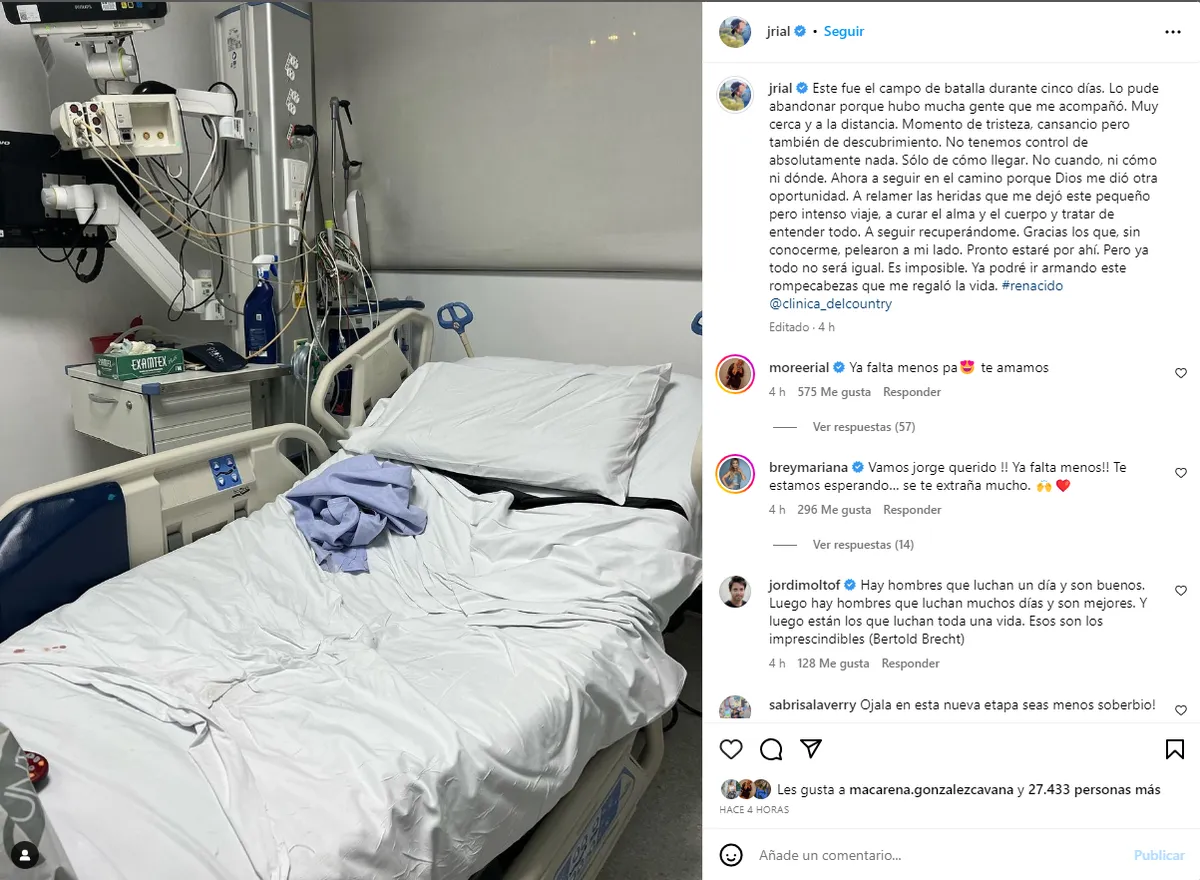 Jorge Rial realizó un reflexivo descargo luego de su infarto el último sábado.