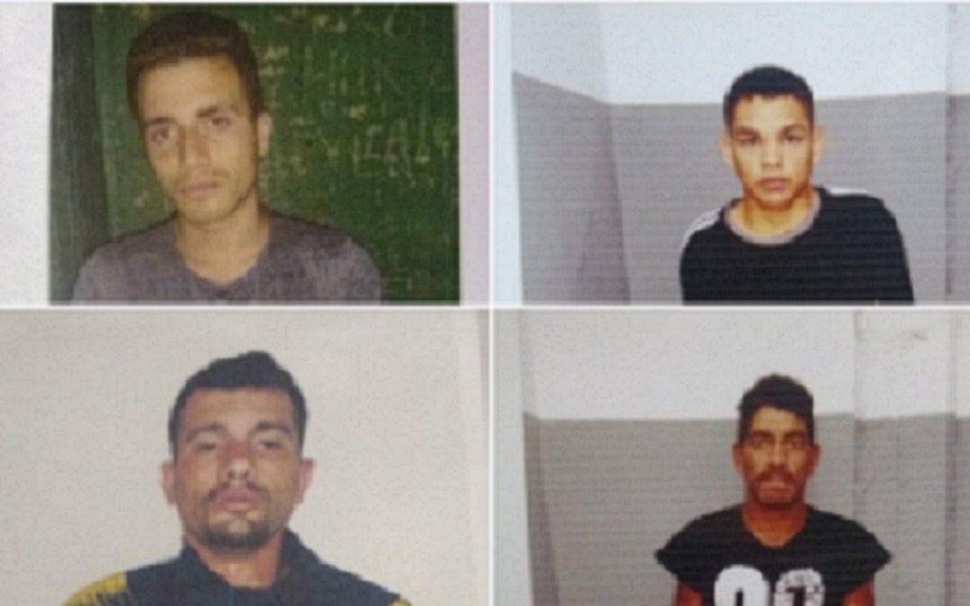 Los rostros de algunos de los presos fugados