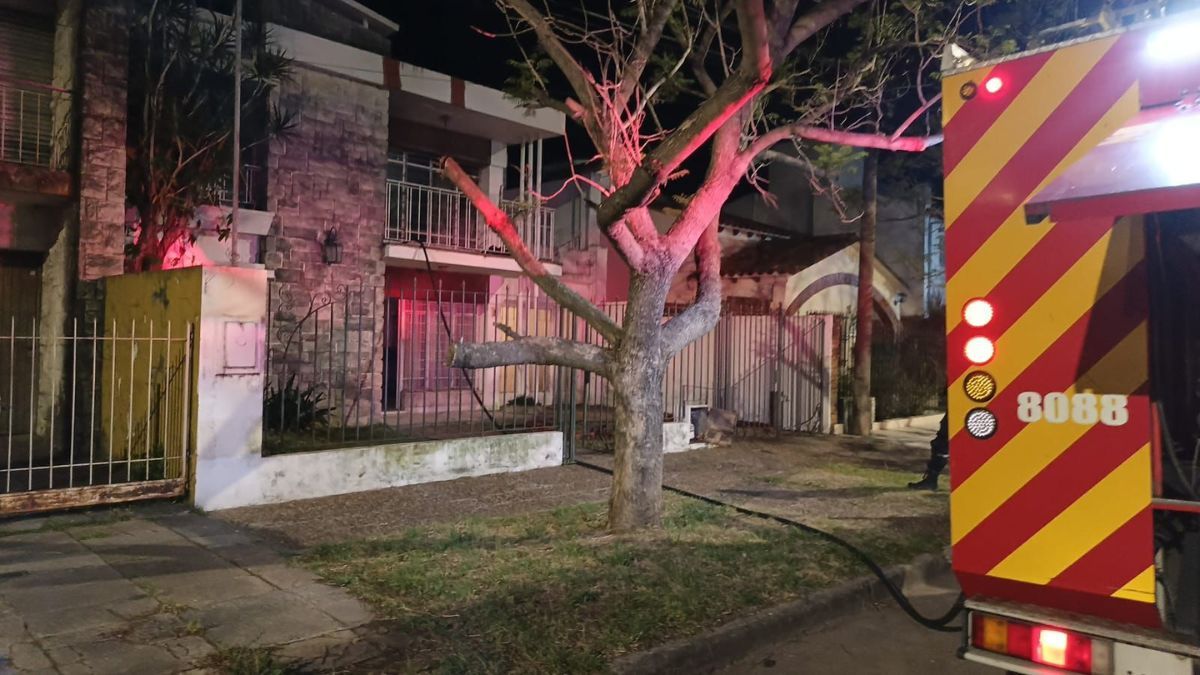 Bomberos Zapadores trabajaron en el lugar y controlaron el fuego.