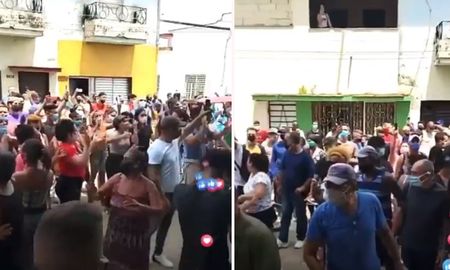 Inédita manifestación contra el régimen castrista en Cuba. Inédita manifestación contra el régimen castrista en Cuba.