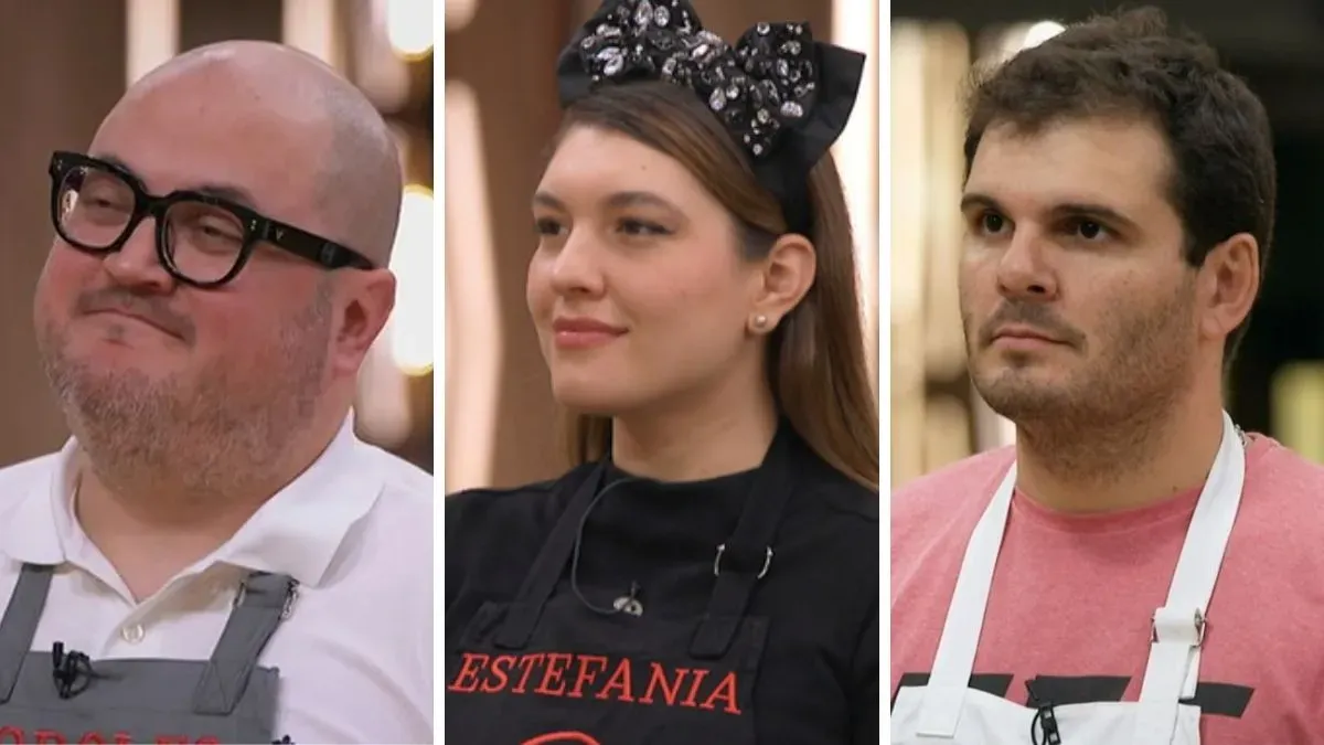 Solo quedan tres participantes en MasterChef : Rodolfo Vera Calderón, Estefanía Herlein y Rodrigo Salcedo. Solo quedan tres participantes en MasterChef : Rodolfo Vera Calderón, Estefanía Herlein y Rodrigo Salcedo.