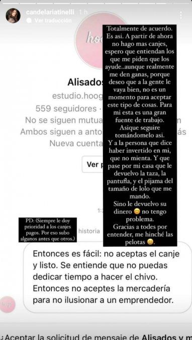 La decisión definitiva que tomó Cande Tinelli por las acusaciones de estafa.