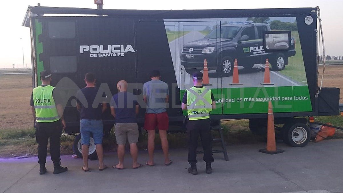 Arrestados. Los conductores quedaron a disposición de la Justicia provincial. 