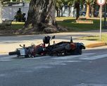 El accidente ocurrió en Urquiza y Santiago del Estero, en el macrocentro de Santa Fe. Una motociclista sufrió una fractura y fue trasladada al hospital Cullen. El accidente ocurrió en Urquiza y Santiago del Estero, en el macrocentro de Santa Fe. Una motociclista sufrió una fractura y fue trasladada al hospital Cullen.