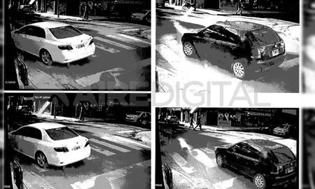 Los autos involucrados en el caso fueron captados en distintas cámaras del 911 de la ciudad de Santa Fe. Los autos involucrados en el caso fueron captados en distintas cámaras del 911 de la ciudad de Santa Fe.
