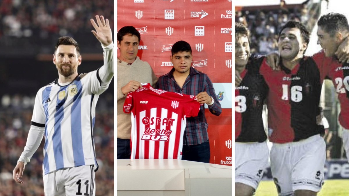 Claudio Aquino y la marca que comparte con Lionel Messi.