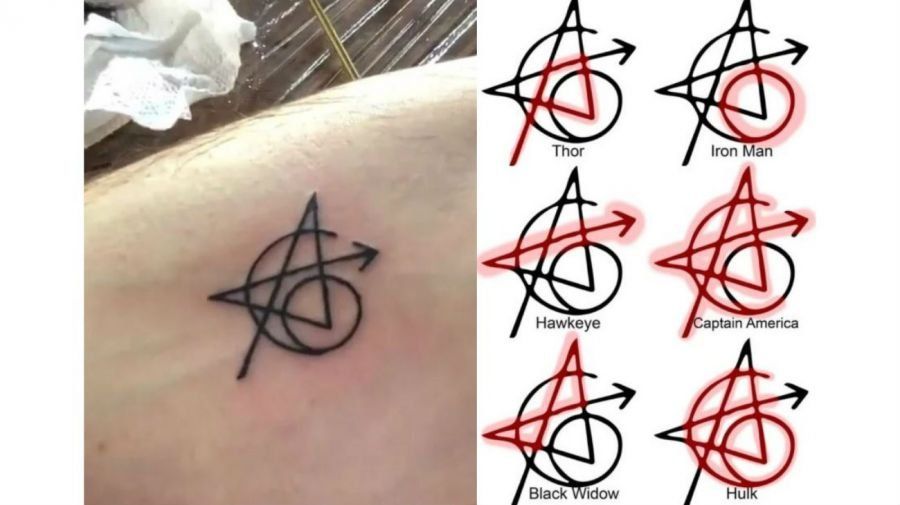 EL TATUAJE EN HONOR A SUS AMIGOS SUPERHÉROES.