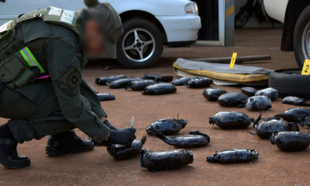 Incautaron cerca de 20 kilos de marihuana en Misiones Incautaron cerca de 20 kilos de marihuana en Misiones
