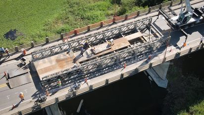 La crucial misión que tuvo antes de llegar a Santa Fe el Puente Bailey colocado sobre el Carretero