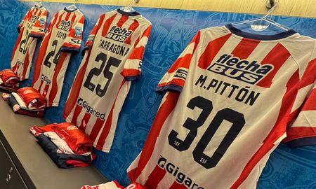 El vestuario de Unión en el estadio Julio César Villagra. El vestuario de Unión en el estadio Julio César Villagra.