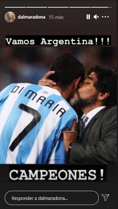 Dalma Maradona recordó a su papá.