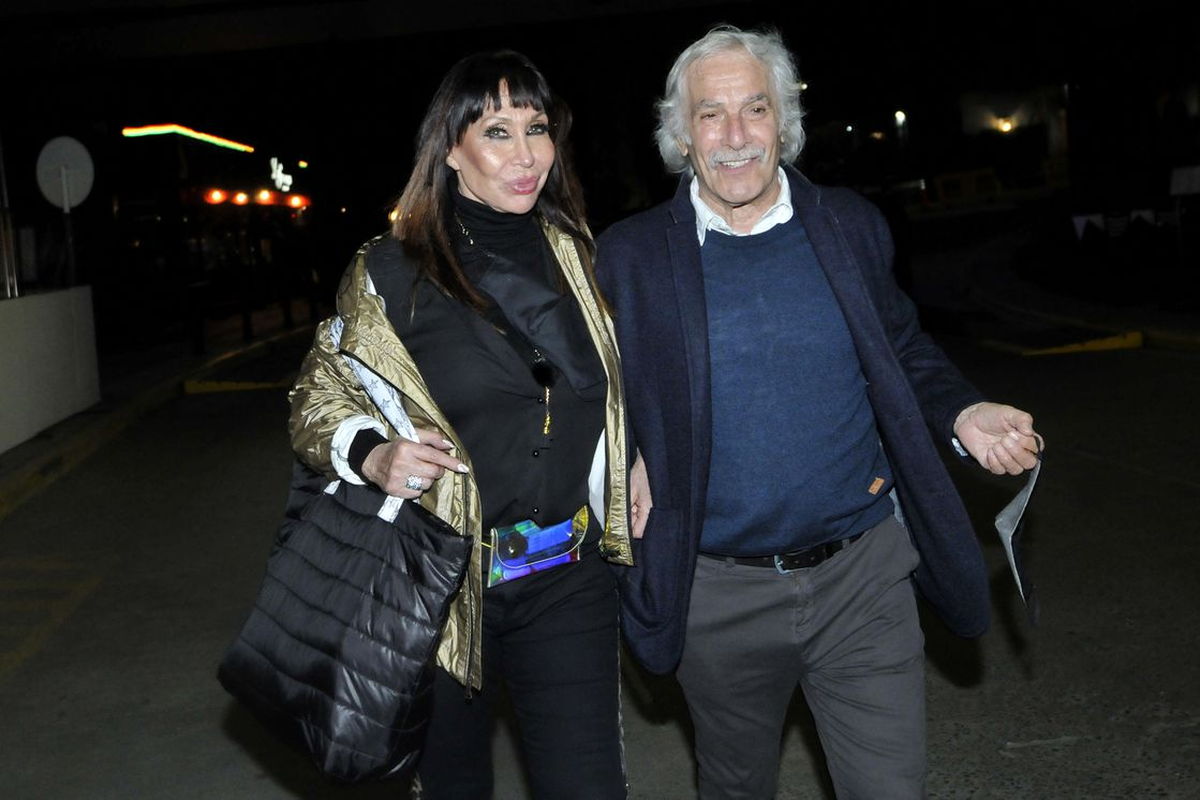 Moria Casan y Pato Galmarini, muy enamorados.
