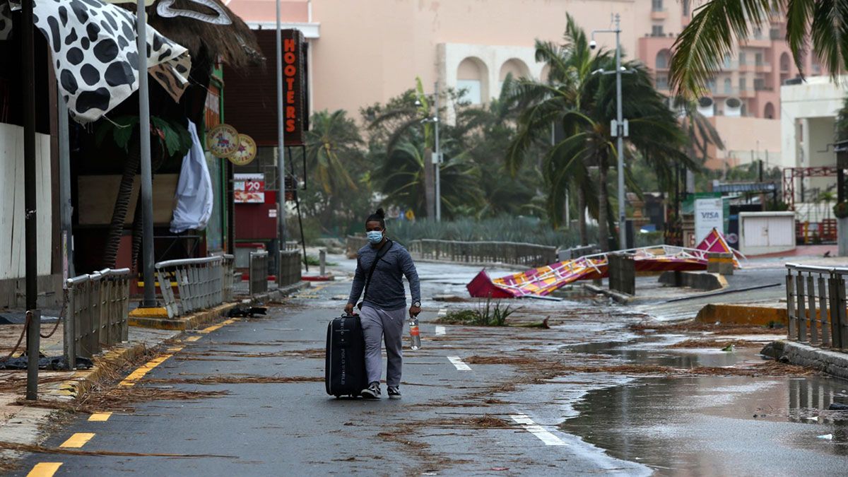 El caribe fue azotado esta semana por el huracán Delta que causó destrozos. Ahora se dirige a Estados Unidos.