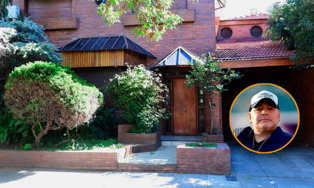 Alquilaron la casa de Diego Maradona como búnker Alquilaron la casa de Diego Maradona como búnker