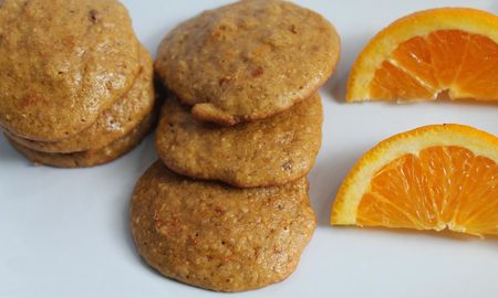Receta de galletas integrales de naranja. Receta de galletas integrales de naranja.