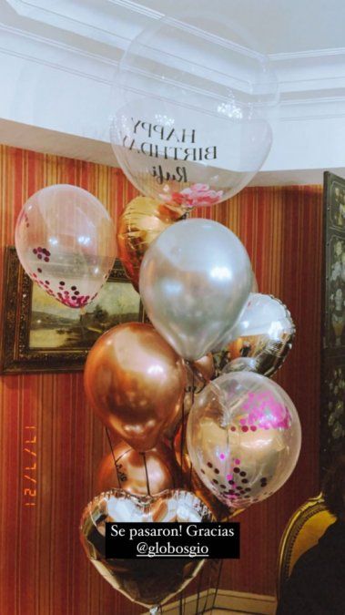 La China Suárez le festejó el cumpleaños a Rufina en un hotel 5 estrella.