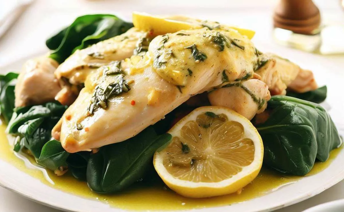 Pollo al limón para el almuerzo. Pollo al limón para el almuerzo.