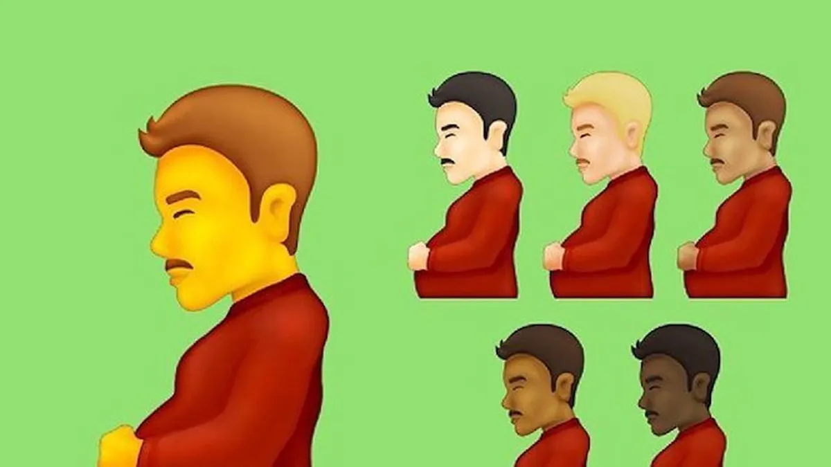Nuevos emojis inclusivos: hombre embarazado y persona embarazada