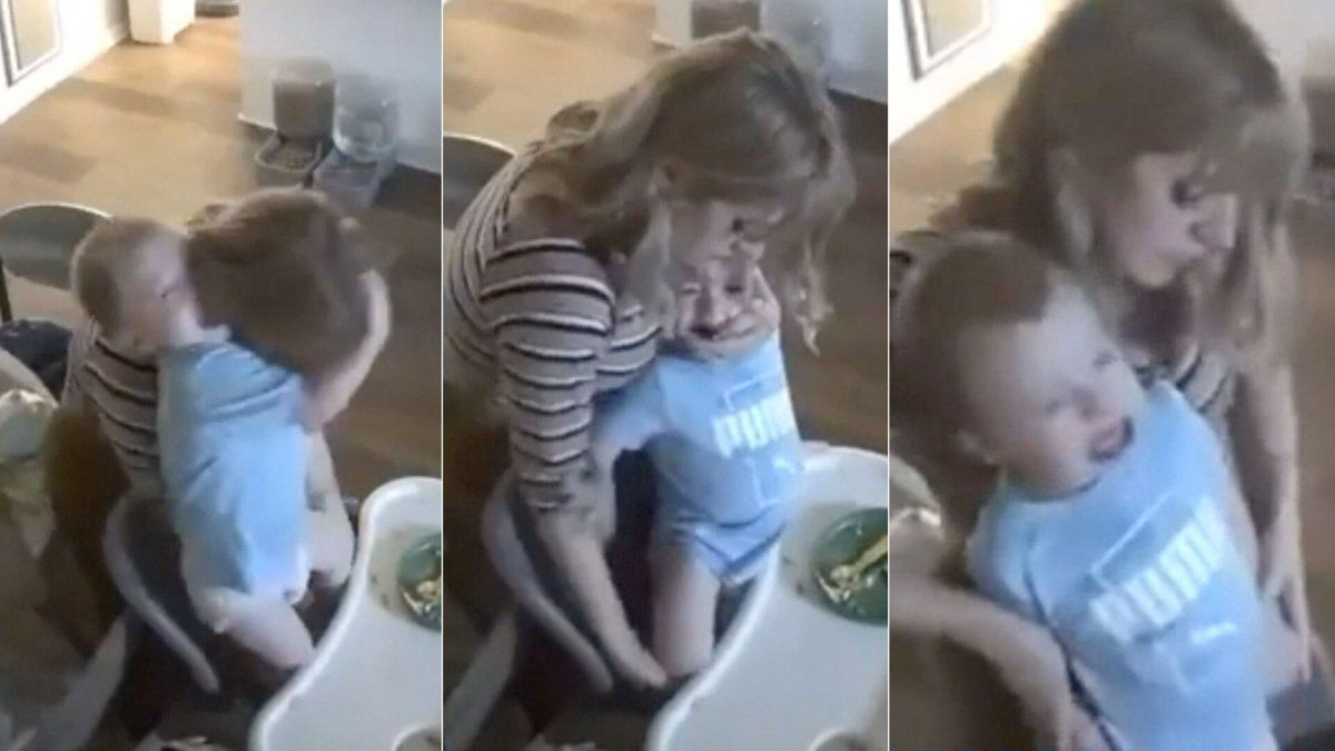Niñera maltrata a un nene de 2 años y lo obliga a comer: los padres vieron todo en vivo por una cámara de seguridad