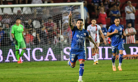 Mateo Del Blanco marcó el descuento de Unión ante Newells (1-3). Mateo Del Blanco marcó el descuento de Unión ante Newells (1-3).