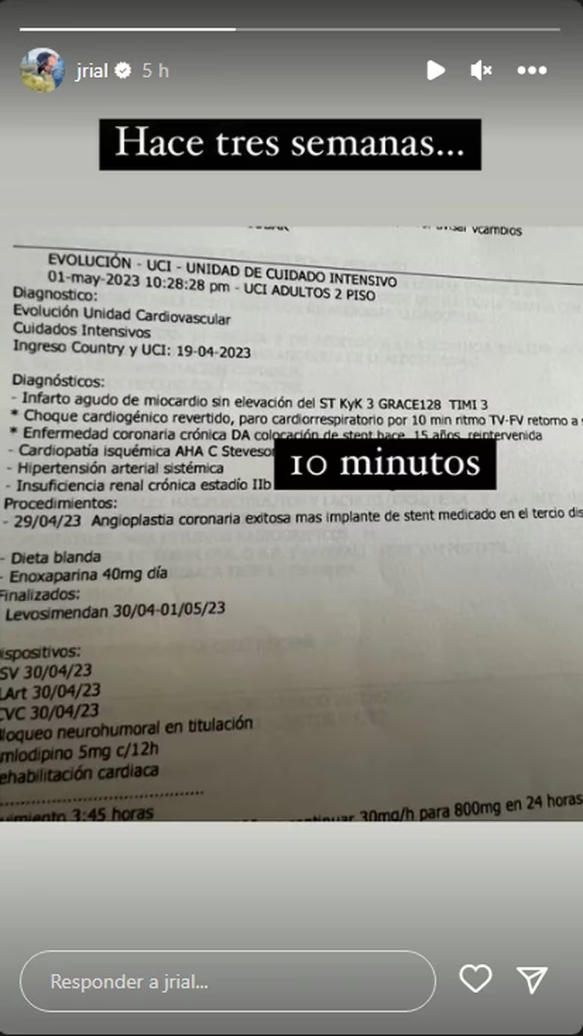 El tremendo parte médico de Jorge Rial que confirma que estuvo muerto.