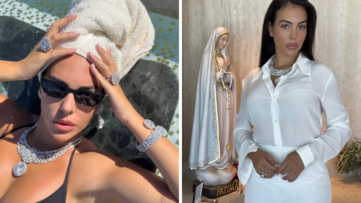 Georgina Rodríguez luce su imponente anillo de compromiso en un descanso veraniego junto a Cristiano Ronaldo.