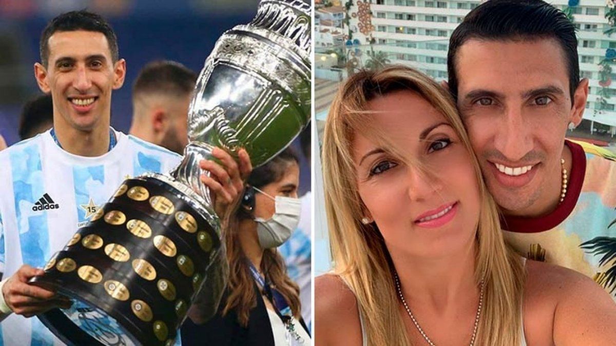 Ángel Di María vivió un emotivo reencuentro con sus dos hijas y esposa. Mirá el video.