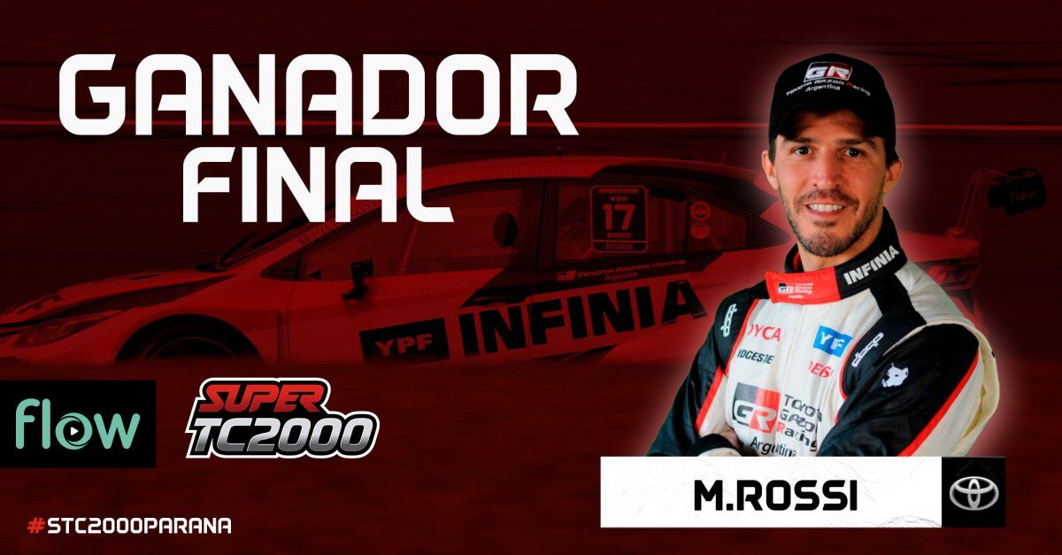 Matías Rossi ganó en Paraná y quedó a un paso del título en el Súper TC2000.