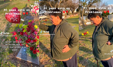 Visitó la tumba de su marido, encontró un regalo de la otra y su reacción fue viral en TikTok: Está en problemas Visitó la tumba de su marido, encontró un regalo de la otra y su reacción fue viral en TikTok: Está en problemas