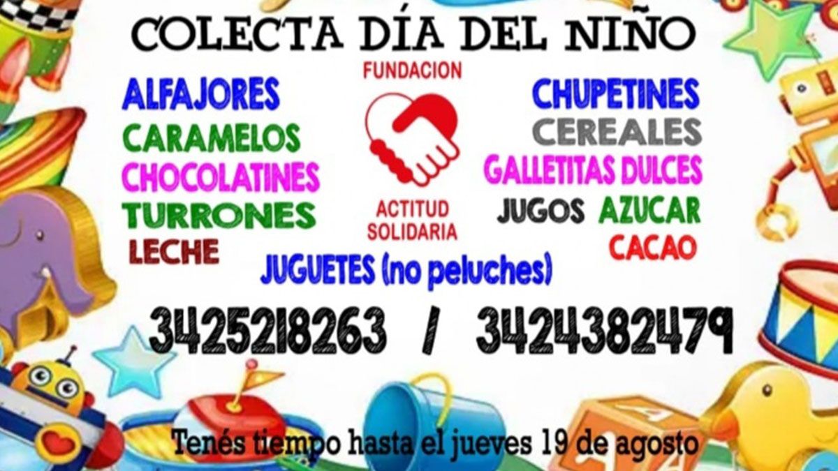 Las donaciones serán destinadas a chicos de Colastiné.