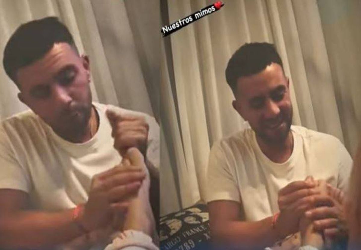 Matías Defederico es un gran masajista de pies.