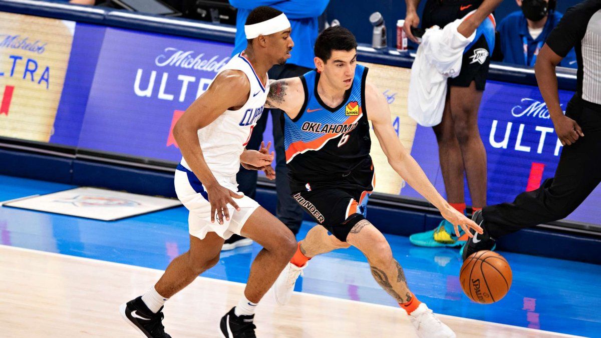 Gabriel Dck participó en la victoria de Oklahoma City Thunder ante Los Ángeles Clippers por la NBA.
