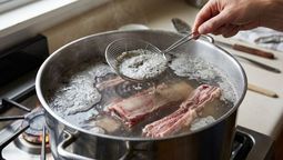 altText(Si ves espuma gris al hervir carne, te contamos qué significa y si hay que retirarla)}