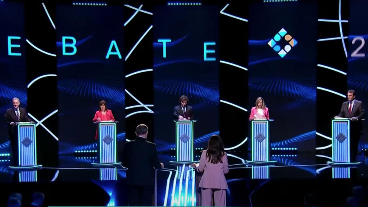 Los candidatos discutieron sobre trabajo y producción durante el debate presidencial 2023.