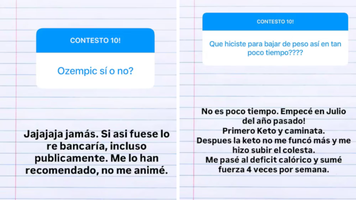 Migue Granados habló de su transformación física tras perder 20 kilos: “Déficit calórico” Migue Granados habló de su transformación física tras perder 20 kilos: “Déficit calórico”