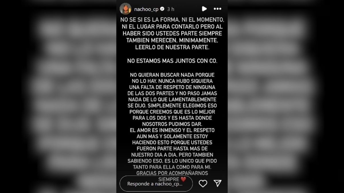 El anuncio de Nacho Castañares que sorprendió a sus seguidores. El anuncio de Nacho Castañares que sorprendió a sus seguidores.