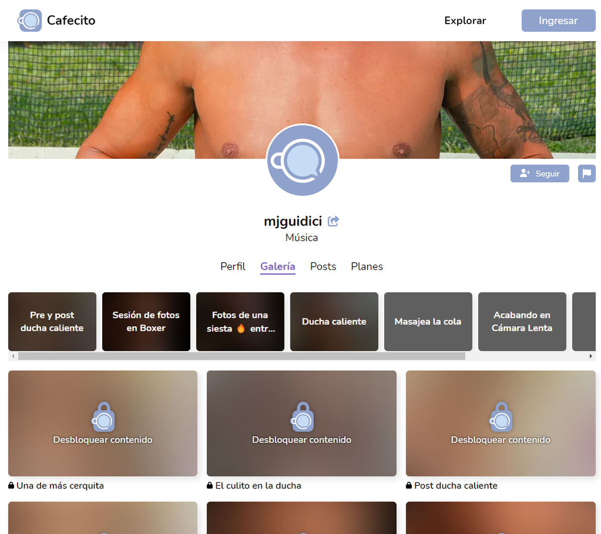 Maxi Guidici, de Gran Hermano, se dedica a vender contenido erótico por Cafecito. Maxi Guidici, de Gran Hermano, se dedica a vender contenido erótico por Cafecito.