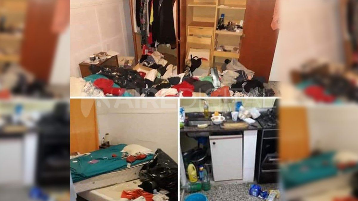 As&iacute; qued&oacute; el interior de la vivienda tras el asalto.&nbsp;