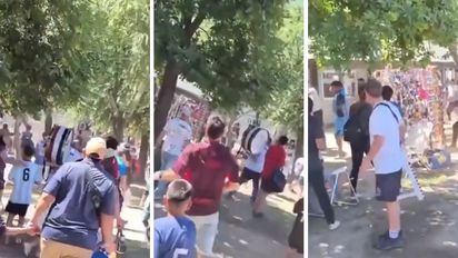 Violencia en el Valesanito: padres de Colón y Racing a los golpes frente a sus hijos